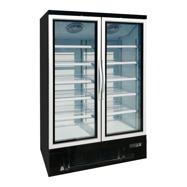 Commercial Glass Door Refrigerated Showcase With Ebm Fan Motors