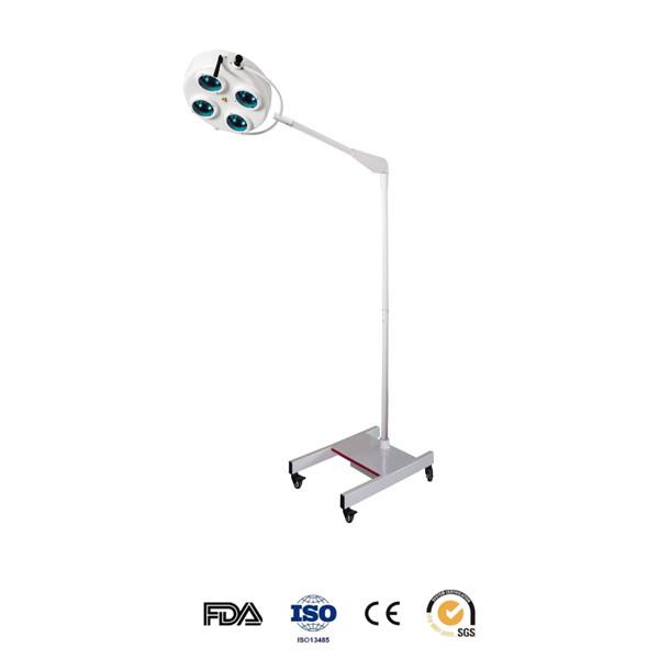 Mobile Halogen 4 Holes Medical Examination Lamp with Cold Light Source FDA Approved