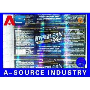 Стикеры изготовленного на заказ ярлыка бутылки таблетки печатания Холограм металлические голубые съемные фармацевтические