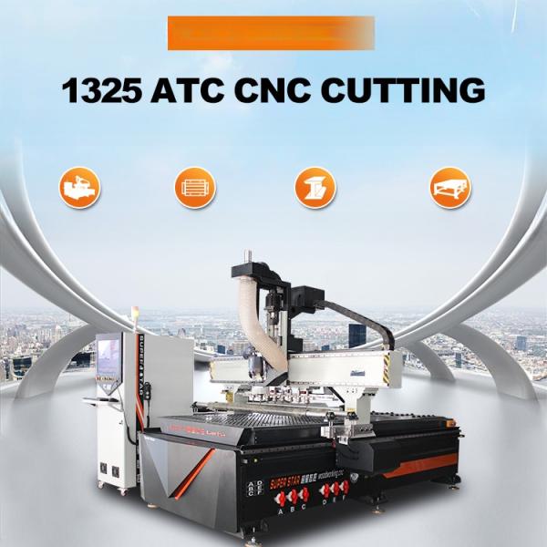9kw 3 axes Atc Cnc routeur machines de travail du bois avec système de contrôle Kandy