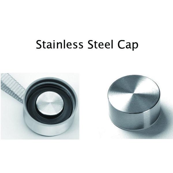 16 Oz Fancy Unbreakable Glass Water Bottle With Stainless Steel Cap