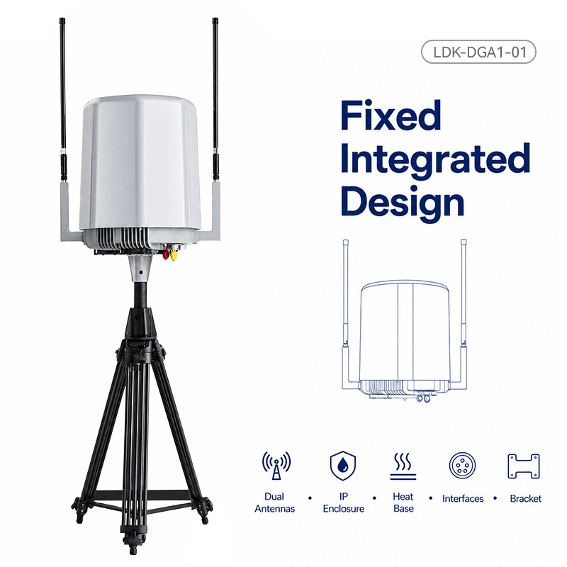 LDK-DGA1-01 Fixed Drone Detection 10KM 70MHz-6GHz Outdoor Low Altitude UAV Monitoring and Direction Finding Device