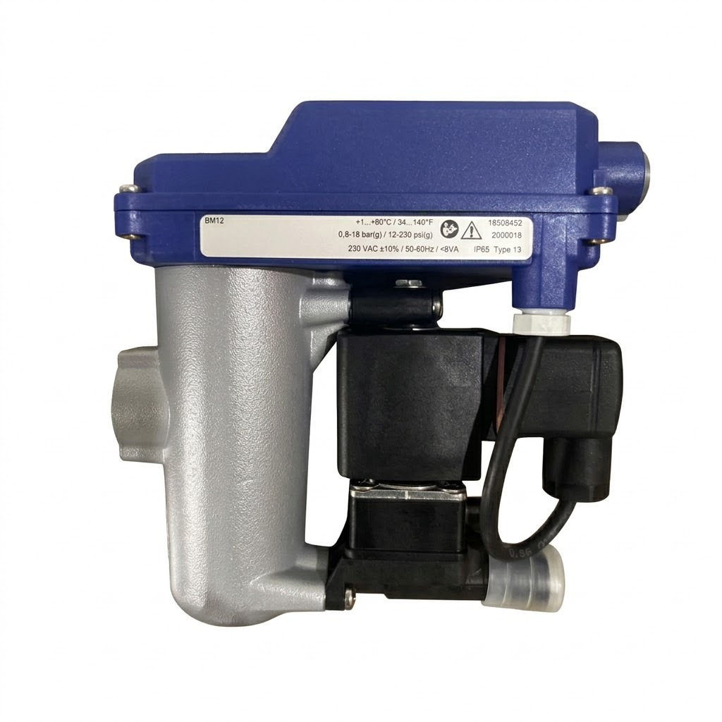 BEKOMAT Condensate Discharge Unit with Corrosion-Resistant Aluminum and Silver Coated Housing for Oil-Free Condensate Applications