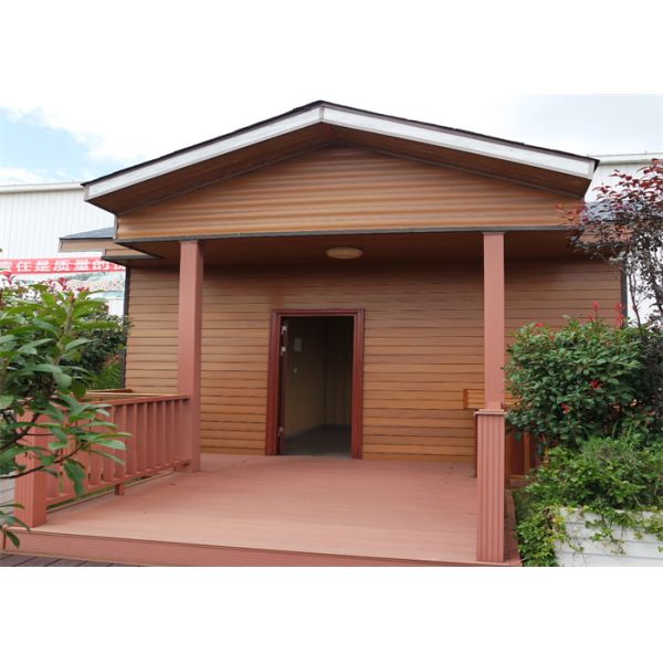 No Cracking Waterproof WPC Embossed Capped Composite Decking