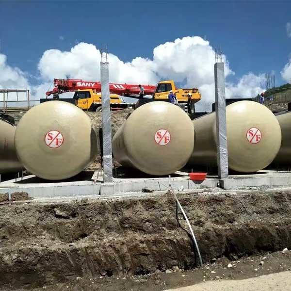 tanques de armazenamento 30cbm no subterrâneo do litro SF da indústria de petróleo e gás 60000