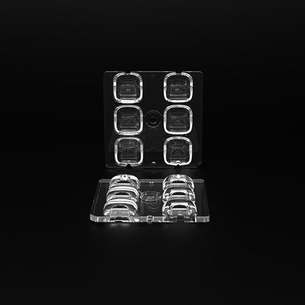 SMD5050 Lentilles LED carrées pour lumière extérieure