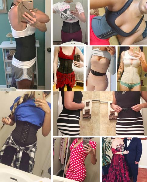 Women's QUICK DRY Waist Trainer Neoprene Body Shaper Three Belt Slimming Sheath for Tummy