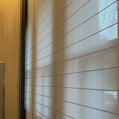 Horizontal Pattern Electric Roman Shades For Living Room Bedroom