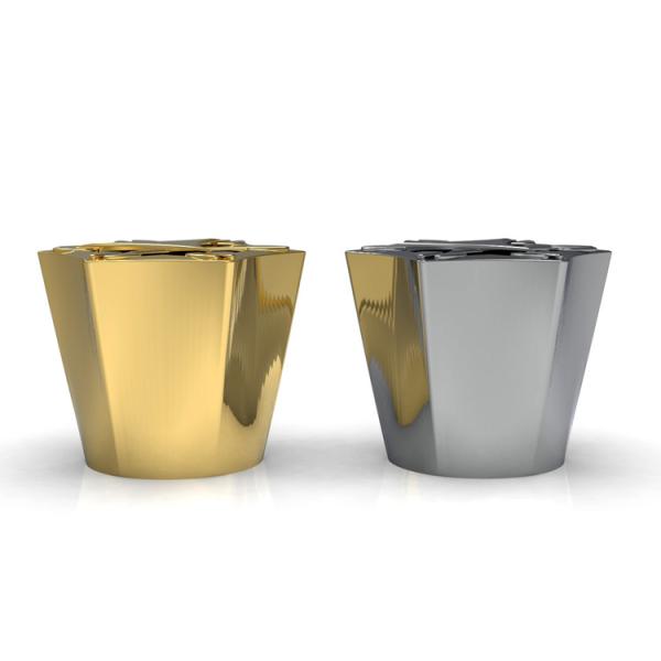 Изготовленная на заказ косметическая крышка сплава цинка крышки флакона духов металлического волокна крышки бутылки сферически бросая косметическая