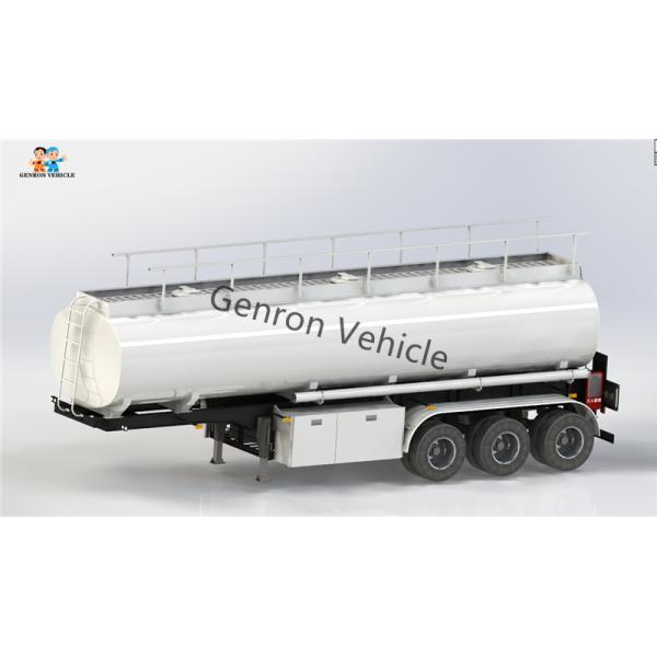 3 Axles 32000 Liters Liquid Tanker Trailer Carbon Steel Diesel Fuel Semi Tractor Trailers