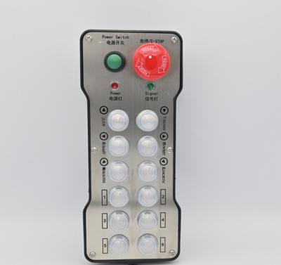12 Buttons 380V 250m Wireless Crane Radio Remote Control Stainless Steel