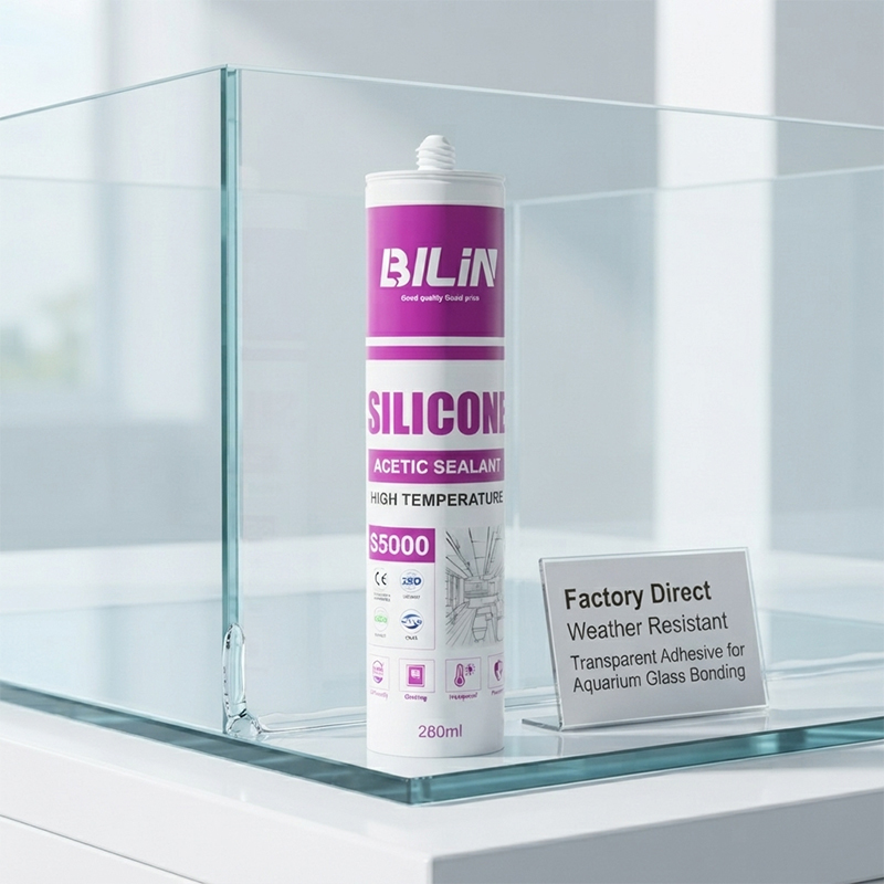 Factory Direct Acid Silicone Sealant Weather Resistant Transparent Adhesive For Aquarium Glass Bonding