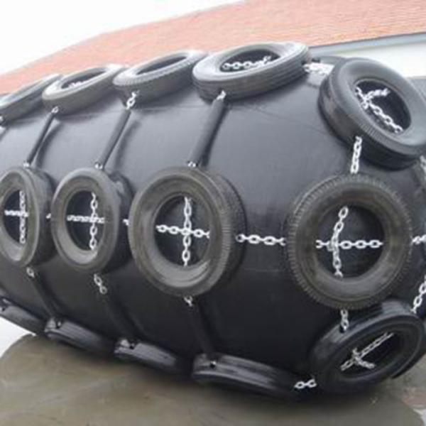 Tensile Strength Impact Resistant Pneumatic Marine Fender with Cylindrical Shape