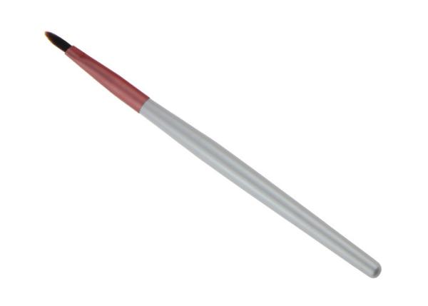 White Long Wooden Handle Lip Liner Brush Liner Makeup Brush With Synthetic Hair