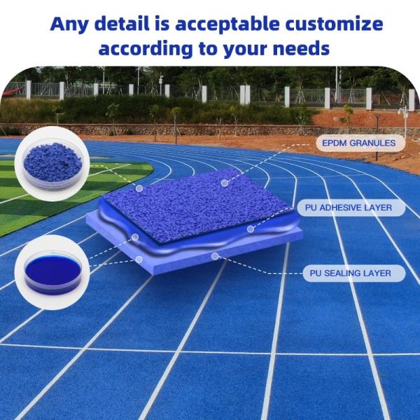 IAAF Approved Shock Absorption Tartan Running Track