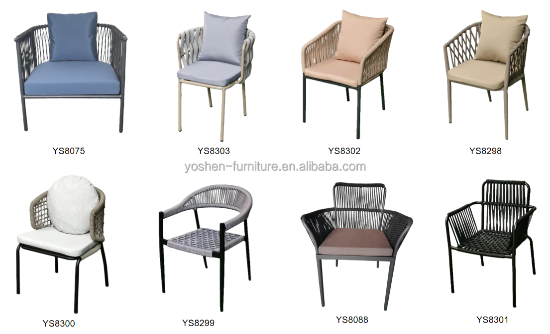 Stackable Armless French Dining Chair Bistro Chair Waterproof Comfortable Aluminum Frame for Outdoor Restaurants