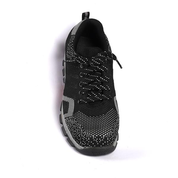 Fly Knit Steel Toe Противоскользящие амортизирующие защитные ботинки со средней подошвой кевлара