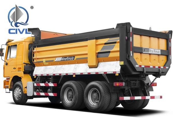 6x4 10 Wheels Shackman Heavy Duty Dump Truck For Mine Manual Transmission