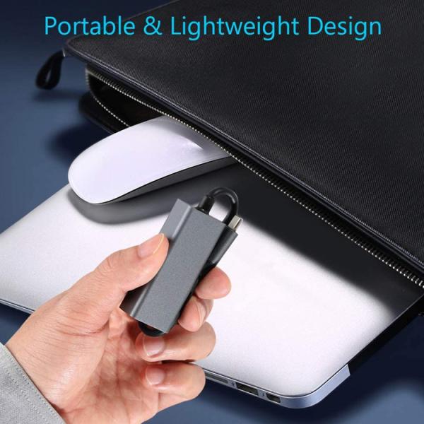 Plug and Play USB 3.0 Type C Male to Gigabit RJ45 Ethernet Network Lan Adapter for Laptop Computer