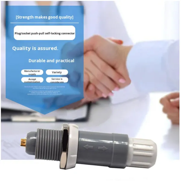 Beauty Instrument Connector 1P3 Core Plastic Push-Pull Self-Locking Monitor Body Temperature Medical Equipment Plug Alcohol