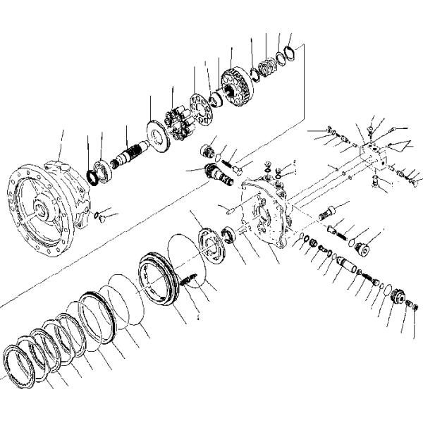 Komatsu PC160-7 Excavator Swing Motor 21K-26-B7300 21K-26-B7310 21K-26-41101