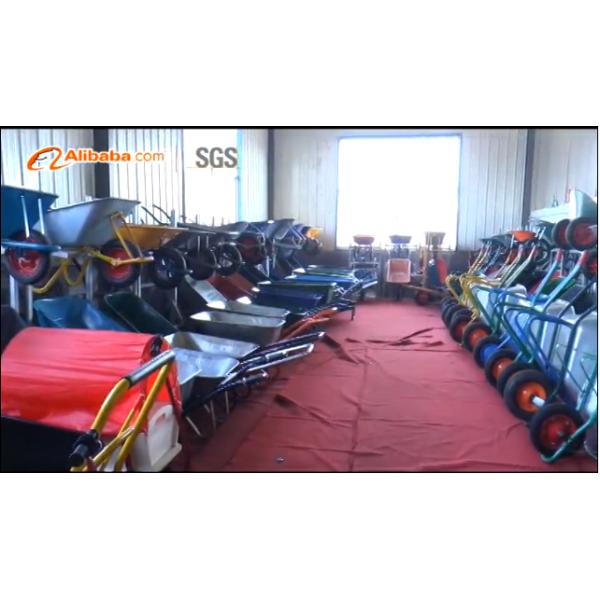 Steel Tray Home Hardware Wheelbarrow 78L Water Capcaity 4.00-8 Wheels For Cart