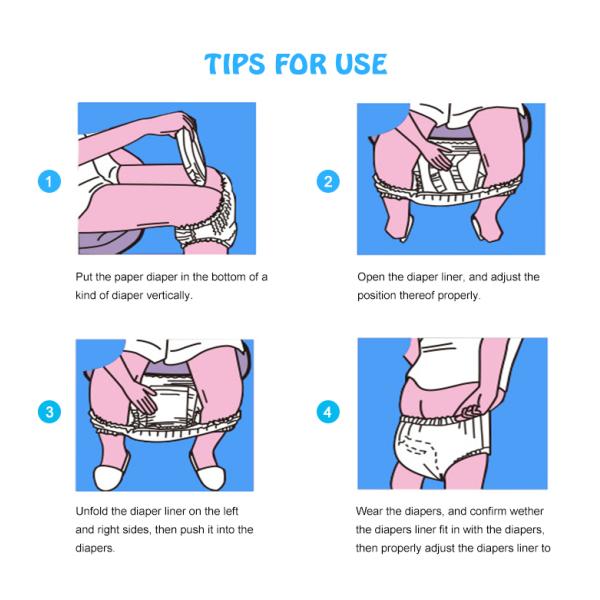 T Shape Straight Shaped 8 Shape Diaper Insert Pads Anti-Leak 3D Leak Prevention Channel