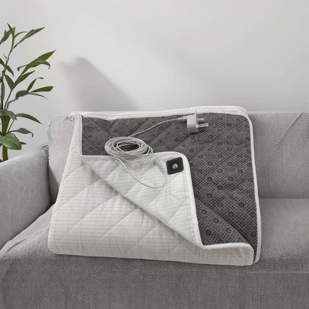 Grounding Silver Cotton Mat for Bed King Queen Healthy Mattress Cover with Grounding Cord