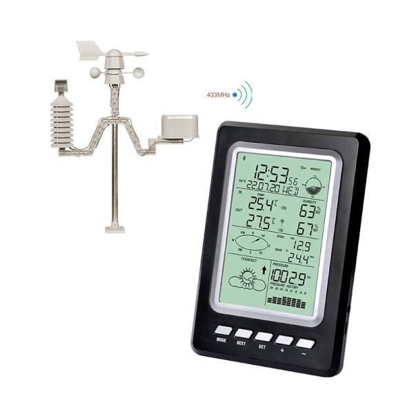 WIFI Solar Energy Display Temperature And Humidity Weather Station For Outdoor Monitoring