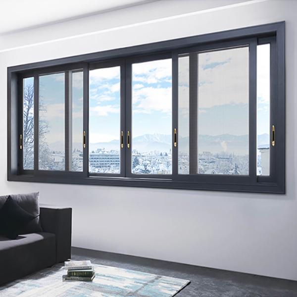 Modern Design Sliding Aluminium Window for Sound Proof and Passive House at Open Style