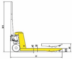 Heavy Duty 5 Ton Hydraulic Handle Pallet Truck Lightweight Fork Frame