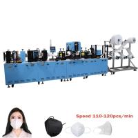 máscara protetora 220V 2D KN95 que faz a máquina 110-130 PCes/minuto