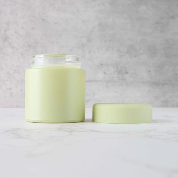 CR Flower Bud Jar Child Resistant Airtight Smell Proof Black Screw Cap Glass Jars for Gummies Herbs Storage