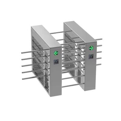 Half Height Automatic Turnstile Gate Fingerprint Mechanism Single Passage