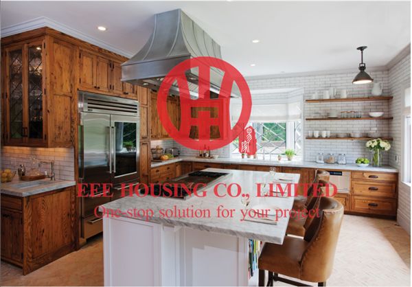 Modern Elegant Solid Wood Kitchen Cabinet with Excellent Design and Quality