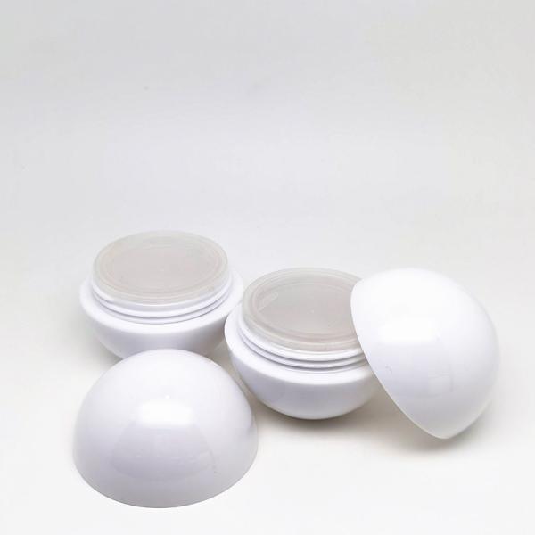 Eco Friendly 5g 25g 80g Spherical Plastic Cream Jar For Skin Care And Face Cream