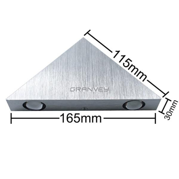 3W Aluminum LED Wall Sconce Indoor , Up And Down Interior Wall Lights Decorative Lamps