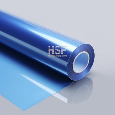 Película de libertação revestida de PET azul não revestida de silicone de 36 μm para eletrónica, medicina, automóvel, impressão, etc.