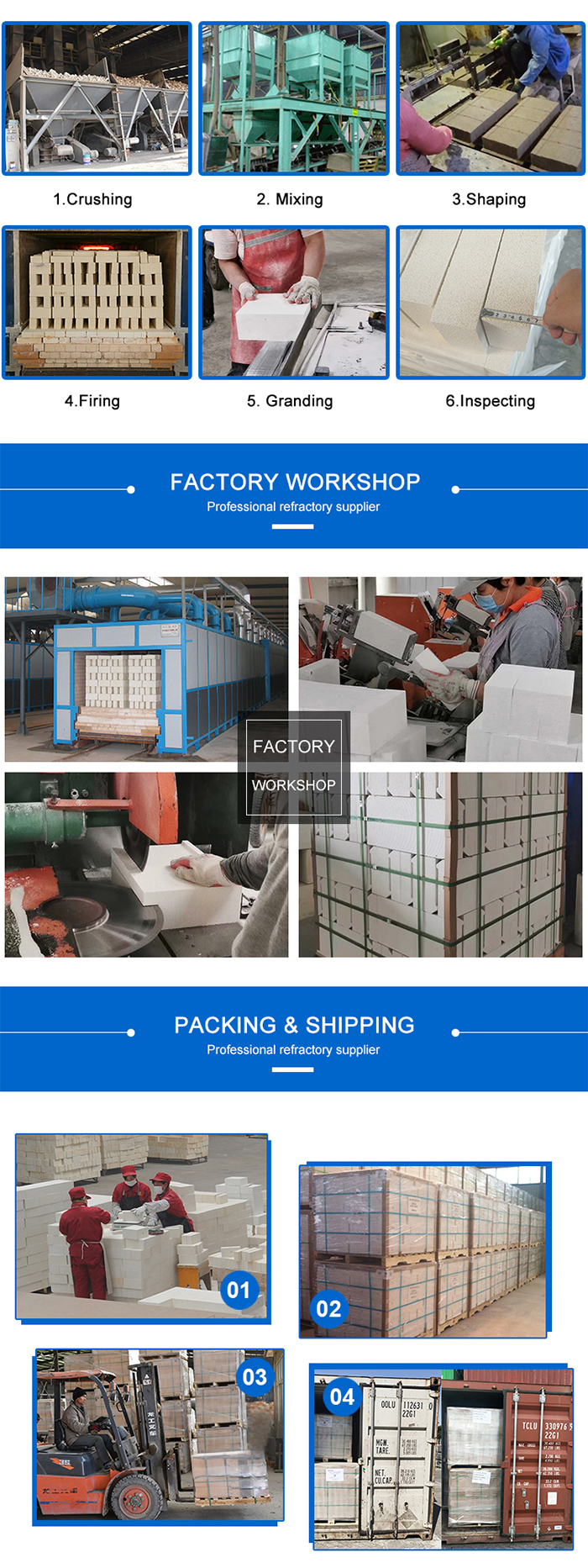 Lightweight Mullite Refractory Bricks Industrial Kiln High Temperature Insulation Bricks