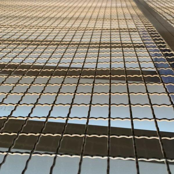 Rectangular Opening Crimped Wire Mesh Stainless Steel 304