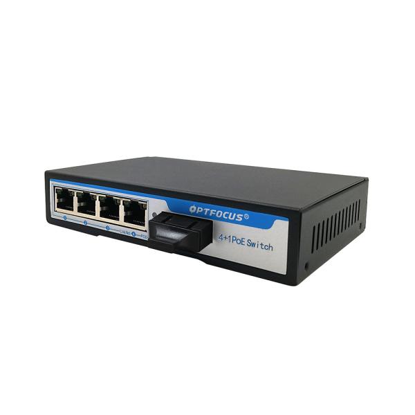 Simplex Mode PoE Network Switch Gigabit RJ45 Port 4 Port Poe 1310nm 20km Network Switch