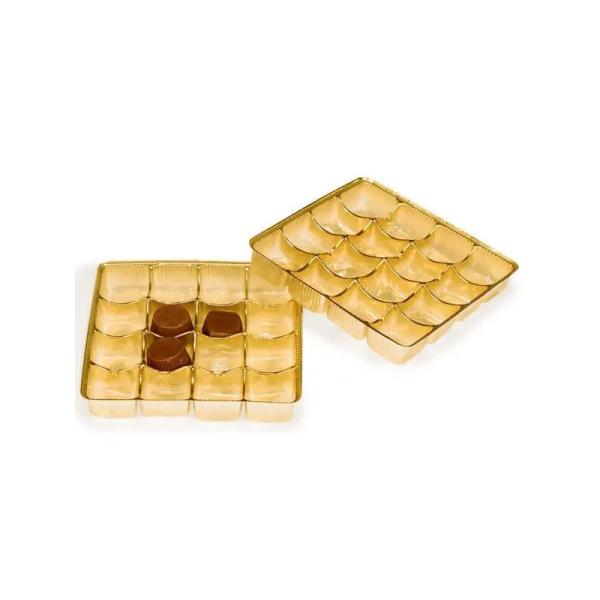 Custom Food Grand PET Tray Box For Handmade Brownie Chocolate Gift 1.0mm