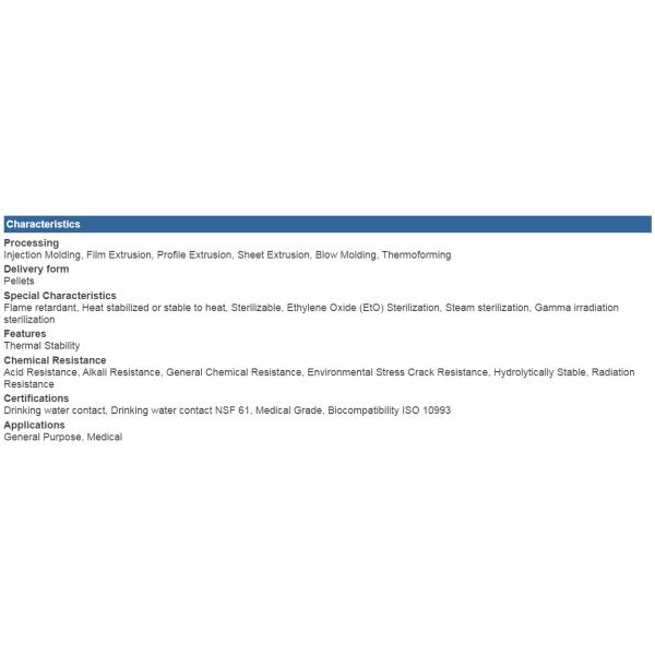 Непрозрачное инженерства смолы Solvay PPSU Radel R-5100 VT2582 Polyphenylsulfone пластиковое весь цвет