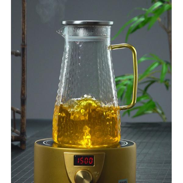 стеклянный кувшин холодильника 1400мл/1700мл, облегченный закаленный стеклянный кувшин