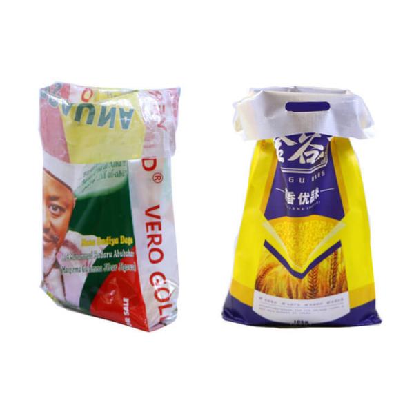 Food Grade BOPP Laminated PP Woven Bags Flour Sacks 500D - 1500D Denier