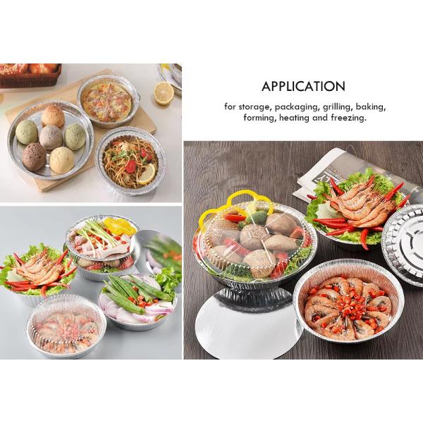 Большое количество продуктов для приема на кухню Контейнер для упаковки продуктов питания Алюминиевая фольга Колбаса для хранения продуктов питания