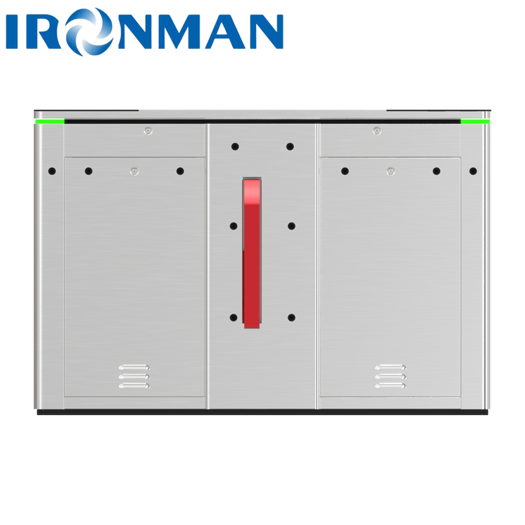 High-Security Flap Barrier Turnstile with 12 Infrared Sensors IM.XY.03 Stainless Steel Access Control Gate