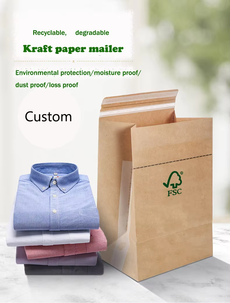 Large Pointed Bottom Paper Bags High Quality Kraft Envelope Bags Mailing Bags