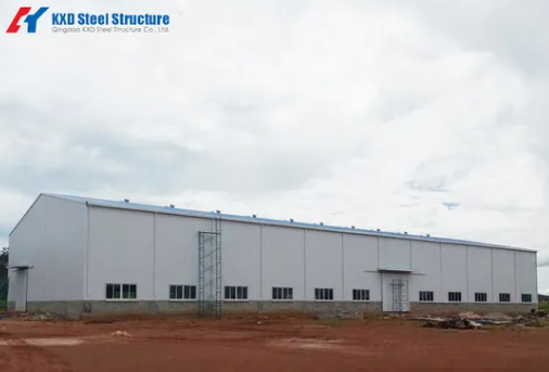 Heavy Gauge Industrial Steel Structure Framed Construction for Factory Production Workshop