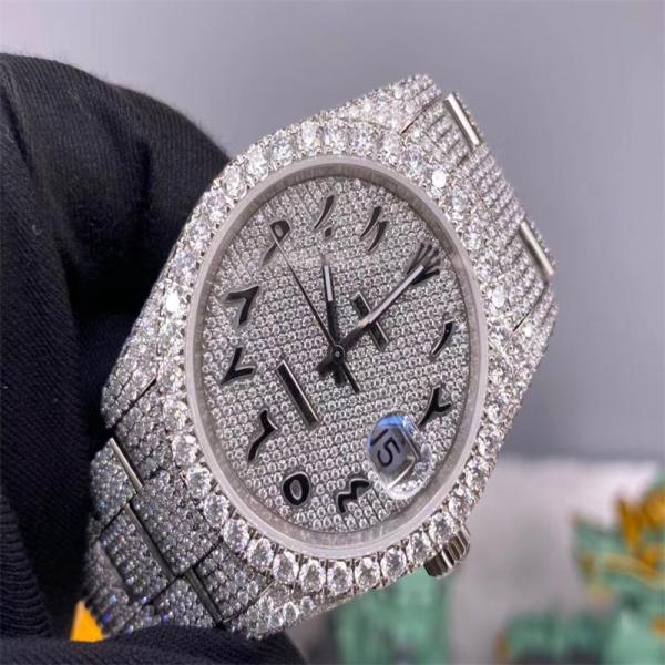 Тазобедренное полное конфликта Rolex дозора хмеля 3EX Moissanite замороженное из дозора диаманта Vvs